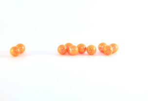 Бусины Чехия "PRECIOSA" под жемчуг 131 10 011 6 мм 10 шт оранжевый/неон (neon sun)