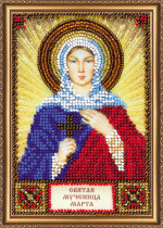 Набор для вышивки бисером именной мини-иконы «Святая Марта»