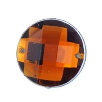 Стразы пришивные пластик арт.ТВK.E20 круг цв.19 темно-коричневый фас.50шт.