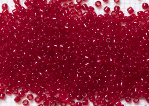 Бисер Япония круглый 11/0 10г 0005C рубин, прозрачный