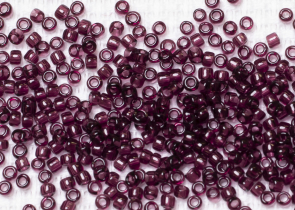 Бисер Япония круглый 11/0 10г 0006C аметист, прозрачный
