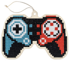 Кристальная ( алмазная) мозаика  " ФРЕЯ" ALVP- 025 подвеска " Джойстик" 10. 5 х 8 см