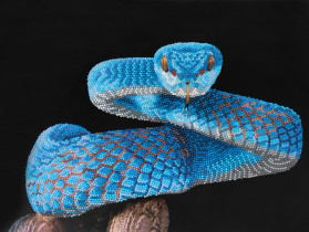 Кристальная ( алмазная) мозаика  " ФРЕЯ" ALBP- 311 постер " Змея" 40 х 30 см