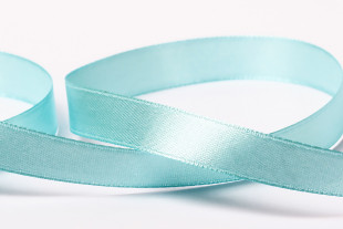 Лента атласная 12 мм ( 1/2 ") "Gamma" №133 голубой 33 метра