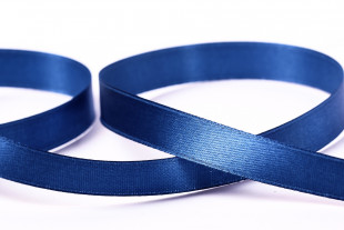 Лента атласная 12 мм ( 1/2 ") "Gamma" №095 синий 33 метра