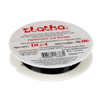 " Gamma" Проволока для бисера металл DG- 4 d 0. 4 мм 10 м №06 черный