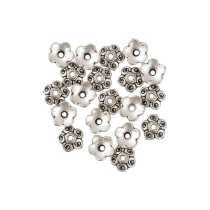 " Zlatka" Розетка для бус MFR- 09 8 мм 20 шт 01 под античное серебро