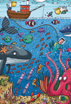 " ФРЕЯ" Пазл 500 элемент. PZL- 500/ 74 Что творится в океане? 