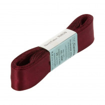 Лента атласная 25 мм ( 1 ") "Gamma" ФАСОВКА 5.4 м №030 т.бордовый