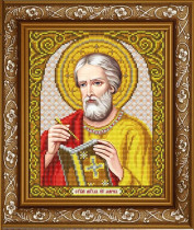 Рисунок на ткани для вышивки бисером ИС-4073 Святой Марк 20х24,5см