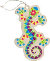 Кристальная ( алмазная) мозаика  " ФРЕЯ" ALVP- 027 подвеска " Ящерка" 6 х 10 см