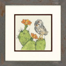 "DIMENSIONS" наборы для вышивания 70-65184 "Колючая сова" 15.2 x 15.2 см