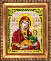 Рисунок на ткани для вышивки бисером И-5081 Пресвятая Богородица Муромская 13,5х17см