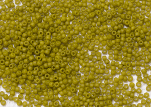 Бисер Япония круглый 15/0 10г 2600F лемонграсс, матовый Semi Glazed
