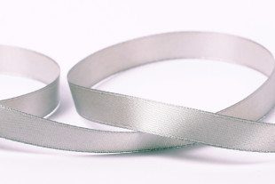 Лента атласная 12 мм ( 1/2 ") "Gamma" №088 стальной 33 метра