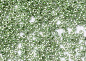 Бисер Чехия круглый 08/0 50 г 18556 терра металлик зеленый