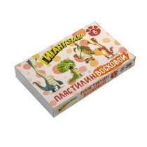 " Гигантозавр" Пластилин восковой GGZ- LMCW0106 72 г 6 цв. 02