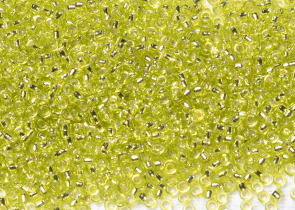 Бисер Япония MIYUKI Seed Beads 15/0 5г 0014 шартрез серебряная линия внутри