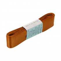 Лента атласная 25 мм ( 1 ") "Gamma" ФАСОВКА 5.4 м №122 рыжий