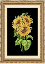 Рисунок на ткани для вышивки бисером  К-3036 Подсолнухи