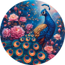 "ФРЕЯ" PZLF-021 Пазл фигурный деревянный "Придворный павлин" 163 элемент.