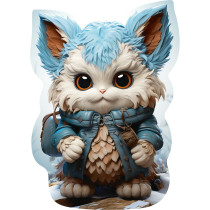 "ФРЕЯ" PZLF-024 Пазл фигурный деревянный "Крошка Йети" 159 элемент.