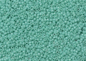 Бисер Япония MIYUKI Seed Beads 15/0 5г 0412 бирюзово-зелёный непрозрачный
