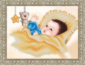 Рисунок на ткани для вышивки бисером  К-3070 Малыш