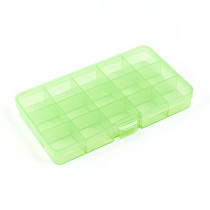 " Gamma" Коробка пластик для шв. принадл. OM- 042 пластик 17. 7 x 10. 2 x 2. 3 см салатовый\ прозрачный