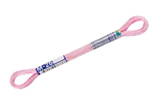 Нитки для вышивания " Gamma" мулине NM металлик 100% полиэстер 8 м М- 26 нежно- розовый