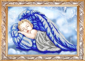 Рисунок на ткани для вышивки бисером  К-3074 Сладкий сон после добрых дел