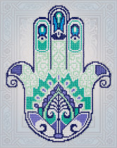 Кристальная ( алмазная) мозаика  " ФРЕЯ" ALVR- 10 035 " Хамса" 24 х 30 см