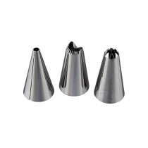 "S-CHIEF" SHF-0064 Набор кондитерских насадок 3 шт № 01 (металл)