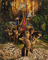 Кристальная ( алмазная) мозаика  " ФРЕЯ" ALPD- 035 на подрамнике " Новолетие" 40 х 50 см