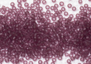Бисер Япония круглый 11/0 10г 0006BF аметист, матовый прозрачный