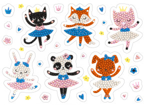 Кристальная ( алмазная) мозаика  " ФРЕЯ" ALVN- 132 наклейки " Балерины" 19. 5 х 14 см