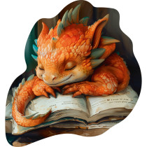 "ФРЕЯ" PZLF-017 Пазл фигурный деревянный "Страж знаний" 146 элемент.