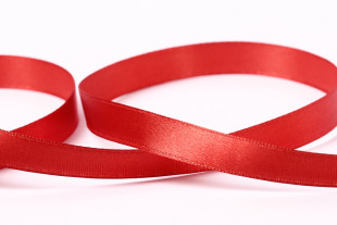 Лента атласная 12 мм ( 1/2 ") "Gamma" №123 коричнево-бордовый 33 метра