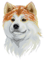Кристальная ( алмазная) мозаика  " ФРЕЯ" ALVR- 140 " Дружелюбный акита- ину" 35 х 25 см