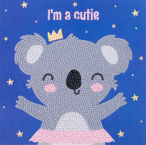 Кристальная ( алмазная) мозаика  " ФРЕЯ" ALBP- 328 постер " Я милашка" 20 х 20 см