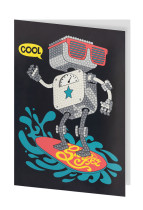 Кристальная ( алмазная) мозаика  " ФРЕЯ" ALVO- 505 открытка " Робот" 13. 5 х 20 см