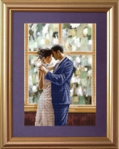 Рисунок на ткани для вышивки бисером  К-3018 Встреча