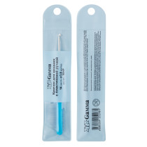 Для вязания " Gamma" MHP крючок с пласт. ручкой алюминий d 3. 0 мм 14 см в чехле . 