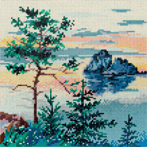 Кристальная (алмазная) мозаика  "ФРЕЯ" ALVR-276 "Красоты Байкала" 25 х 25 см