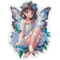 "ФРЕЯ" PZLF-020 Пазл фигурный деревянный "Гиацинтовая фея" 157 элемент.