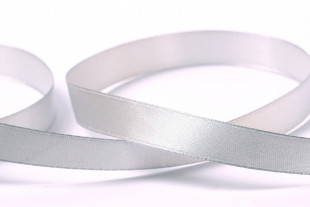 Лента атласная 12 мм ( 1/2 ") "Gamma" №059 серый 33 метра