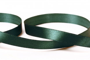 Лента атласная 12 мм ( 1/2 ") "Gamma" №036 т-изумрудный 33 метра