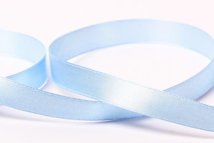 Лента атласная 12 мм ( 1/2 ") "Gamma" №129 голубой 33 метра