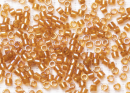 Бисер Япония MIYUKI Delica цилиндрический 11/0 5г DB-1734 бежевый топаз радужный с цветной линией
