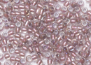 Бисер Япония круглый 11/0 10г 0267 хрусталь/розовое золото, окрашенный изнутри